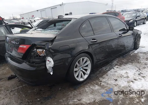 2007 BMW 750Li z USA, uszkodzony, nr VIN WBAHN83597DT69370